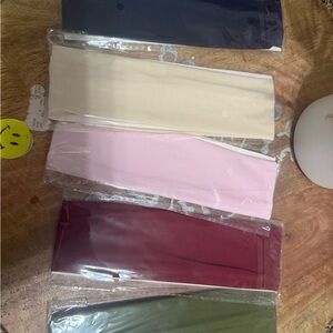 Stylish Women's Headbands Set - Navy, Cream, Pink, Burgundy, Olive